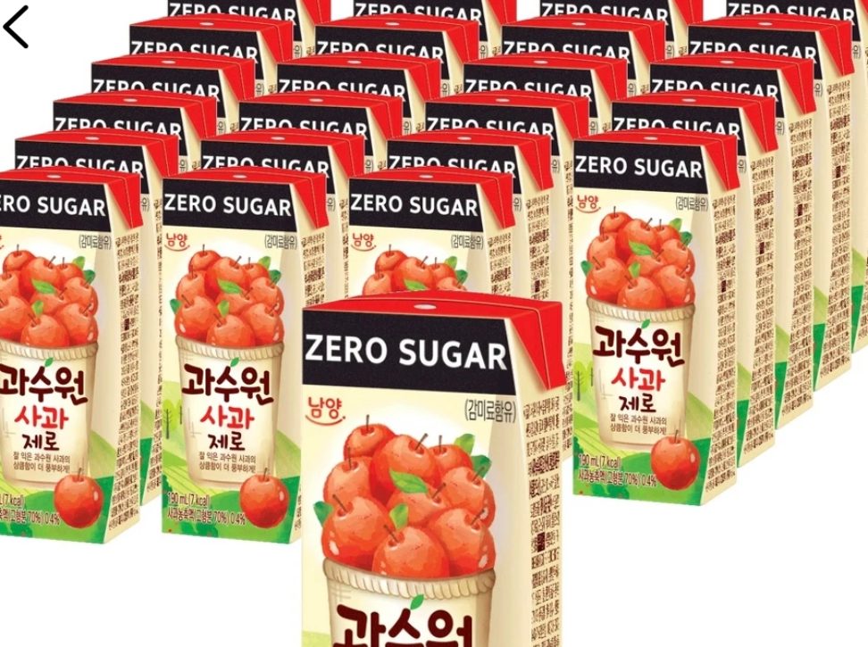 남양과수원 제로 사과, 190ml, 24개