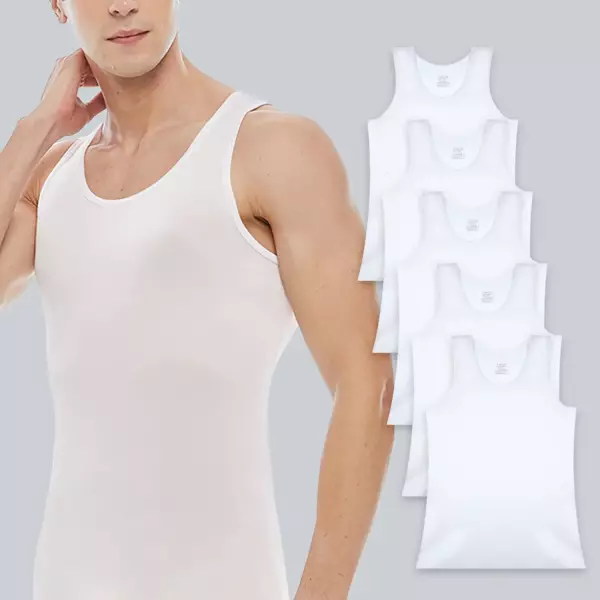 제임스딘 면 40수 조끼 런닝 5매