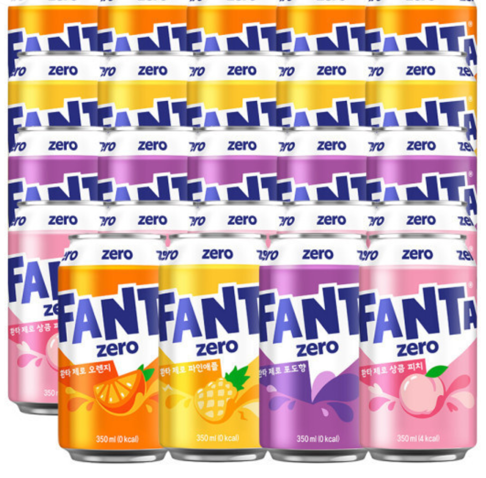 환타 제로 350ml 4종 세트