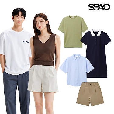 스파오 반팔티/나시/쿨소재/반바지/린넨/원피스/스커트 외