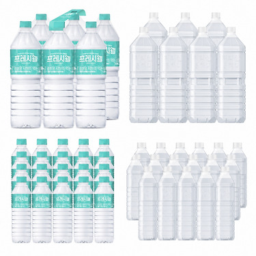 물하나 지리산 무라벨 생수 2L 24개