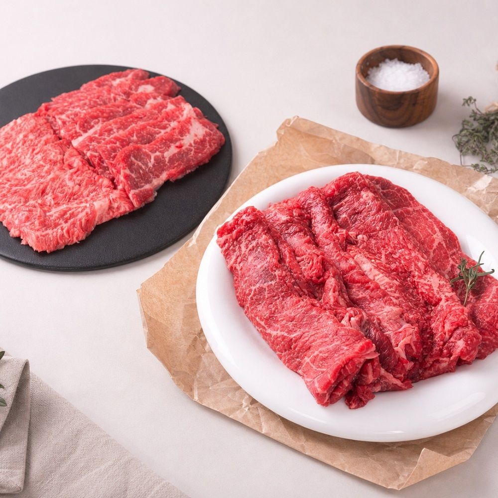마장동 열광한우 1++ 숙성로스 모둠 600g