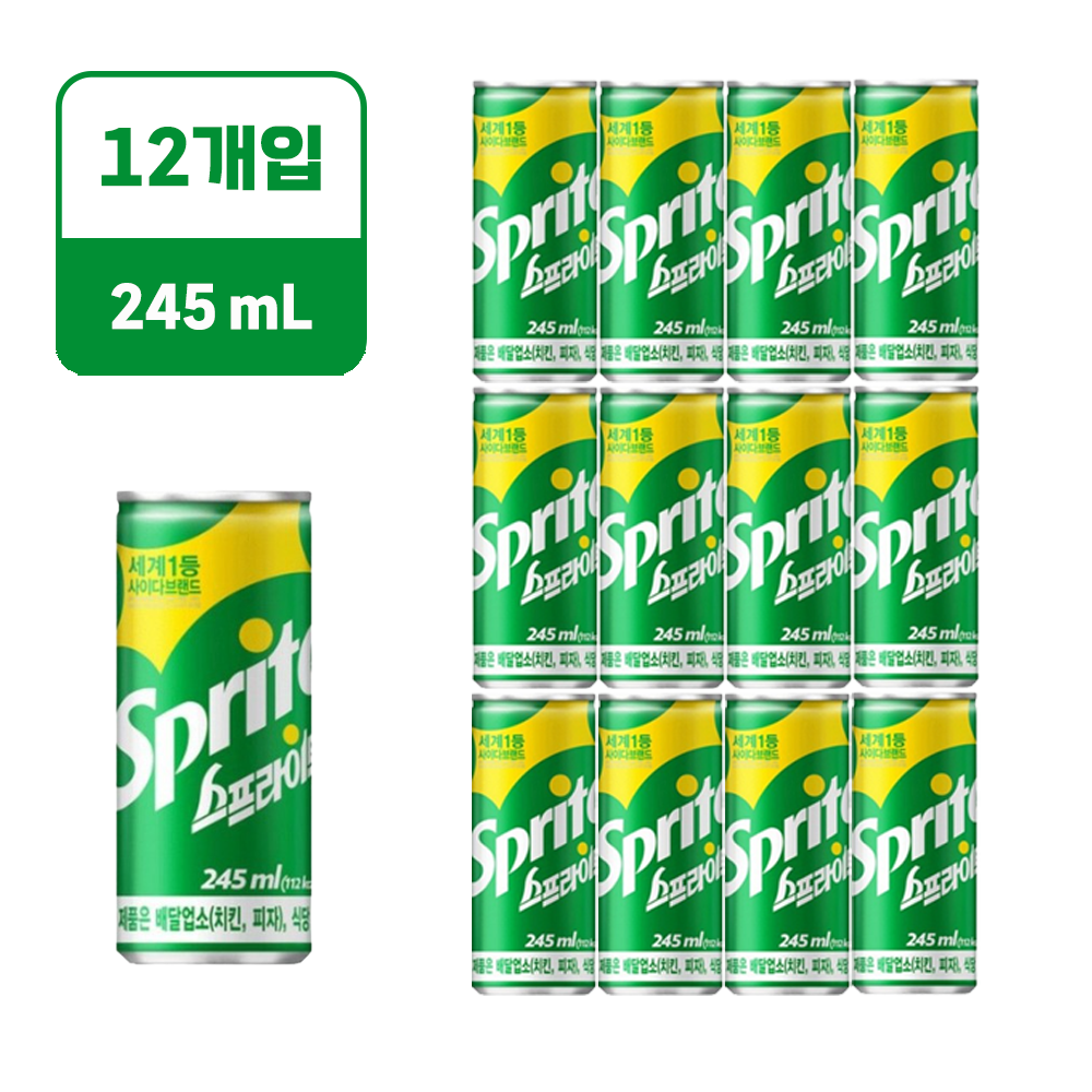 스프라이트 캔 350ml 24개