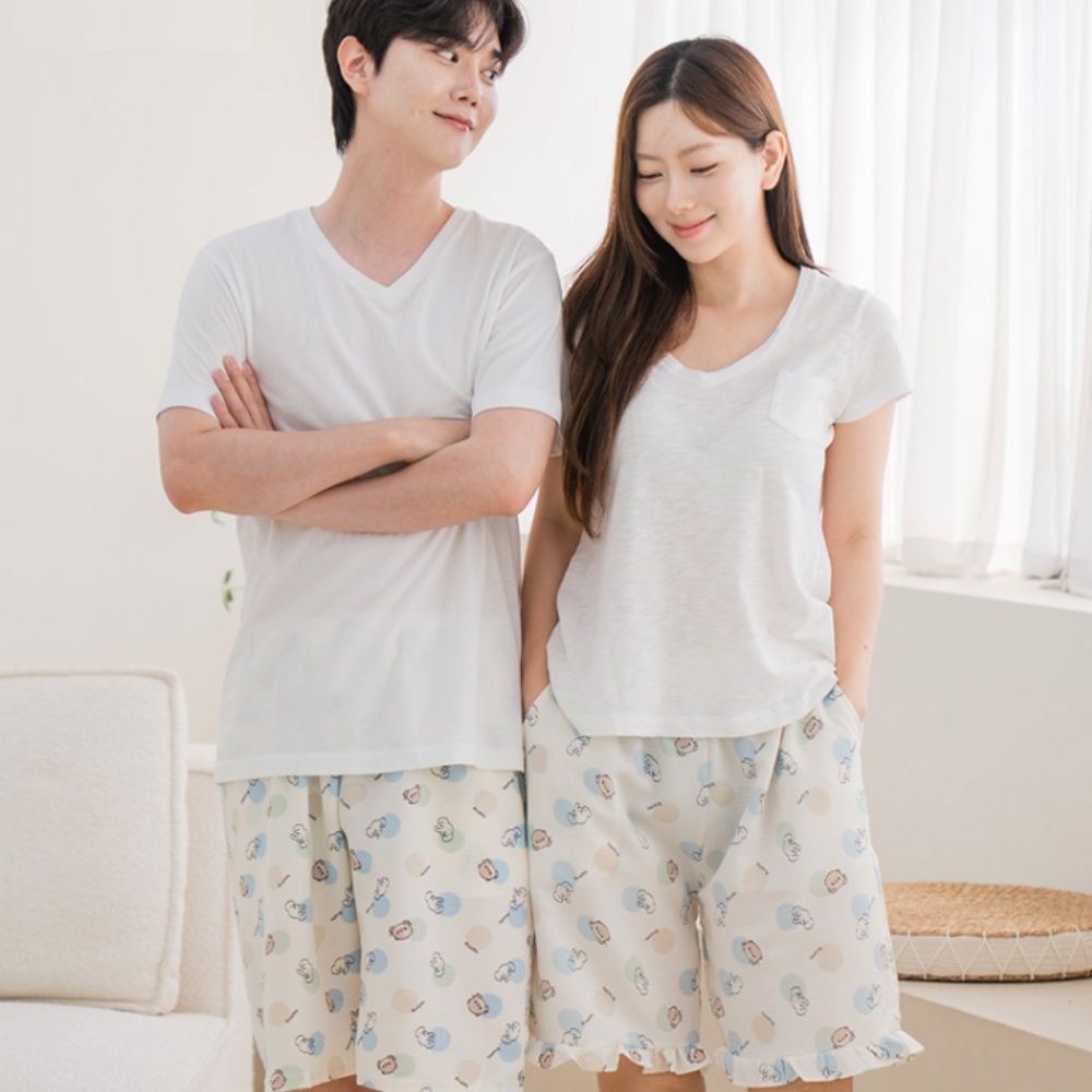 인조인견 잠옷바지 5/7부 2장세트
