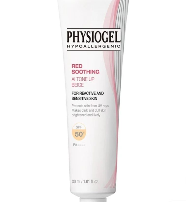 피지오겔 레드 수딩 AI 톤업 베이지 선스크린 SPF50+ 30ml, 1개