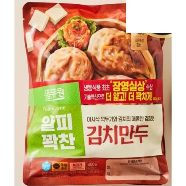 풀무원 얇은피 꽉찬속 김치만두 400g