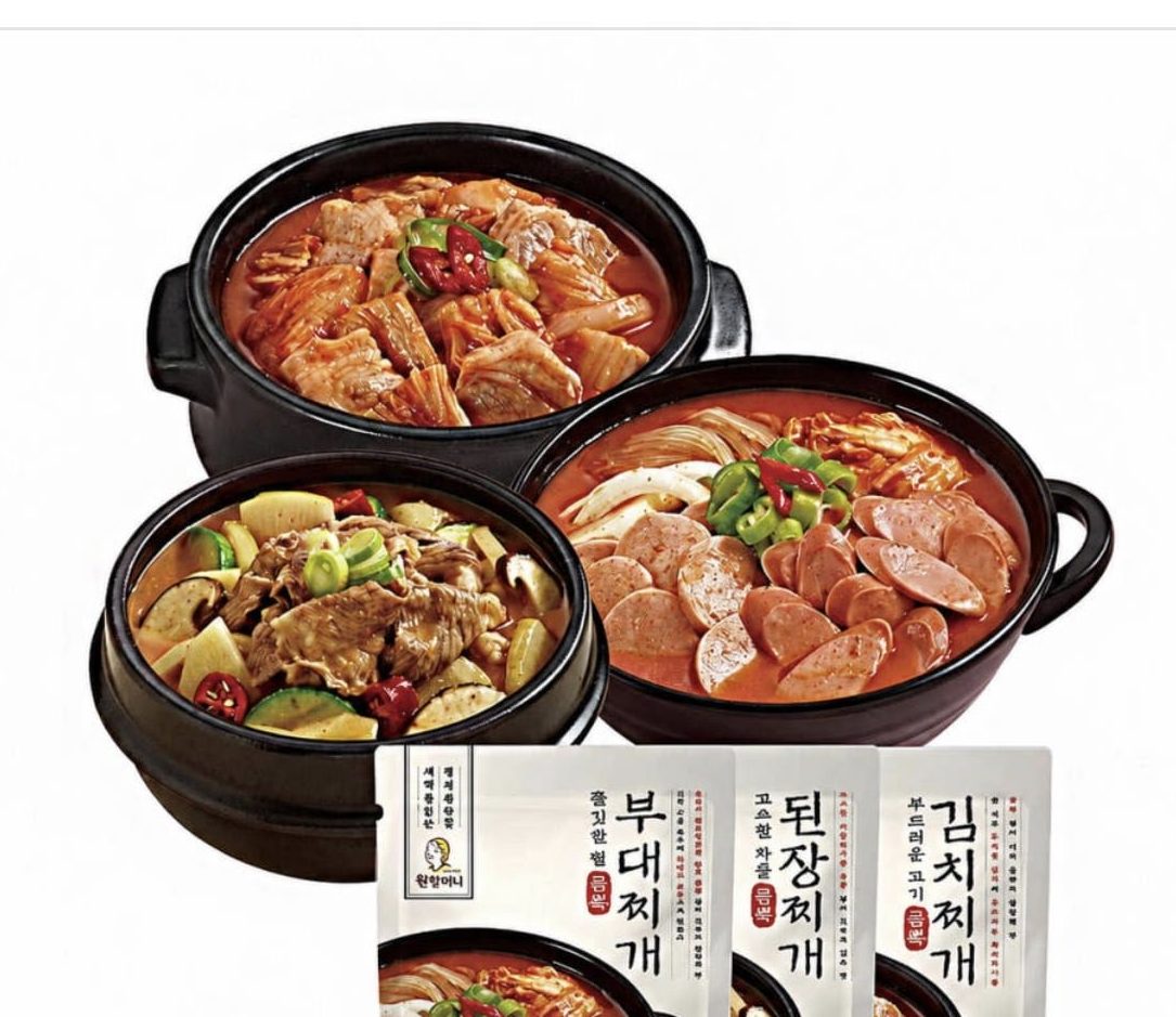 원할머니 찌개 3종 6팩