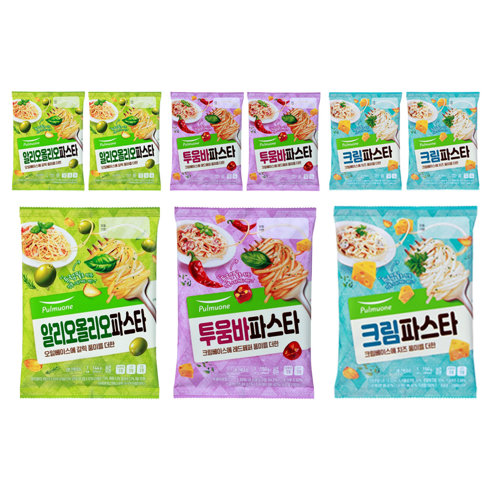 풀무원 알리오 올리오 파스타 3p + 투움바 파스타 3p + 크림 파스타 3p 세트