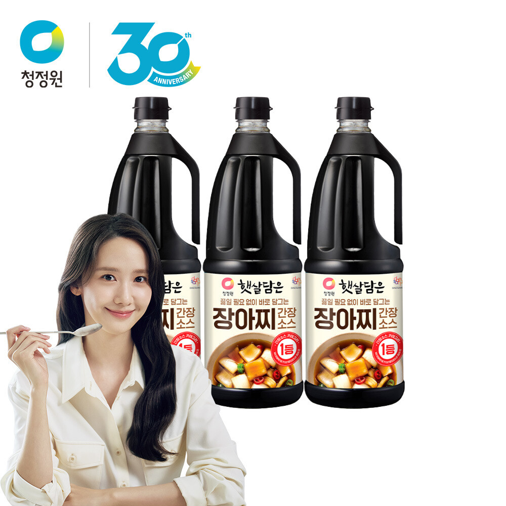 청정원 장아찌 간장 소스 1.7L X 3개