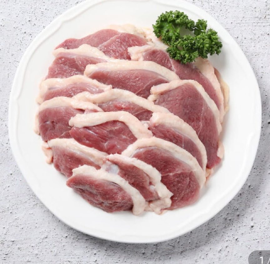 두메산골 무항생제 오리슬라이스 1kg
