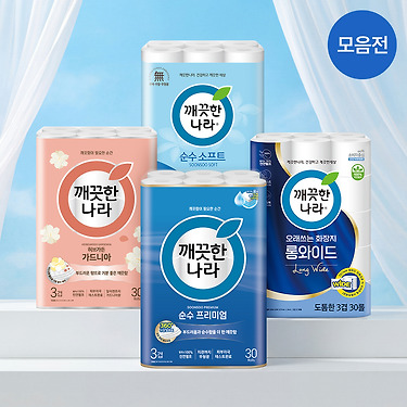 깨끗한나라 순수 소프트 30롤 2팩