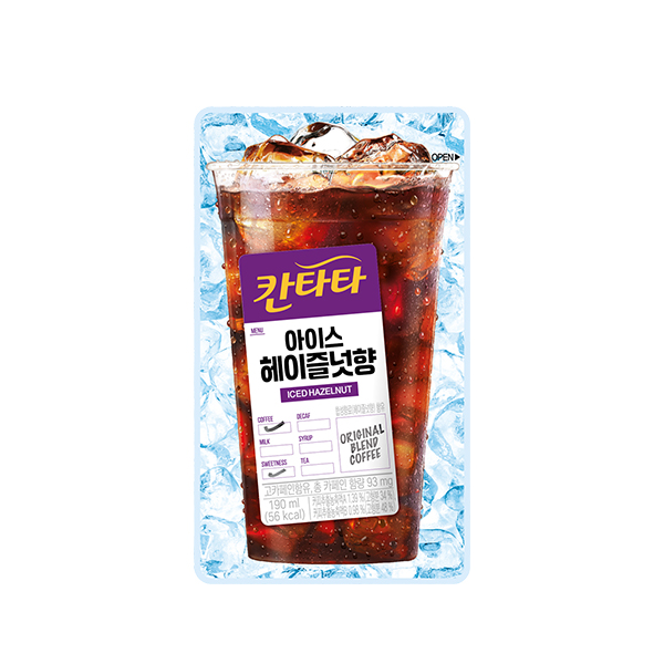 칸타타 아이스 헤이즐넛향 190ml 20개