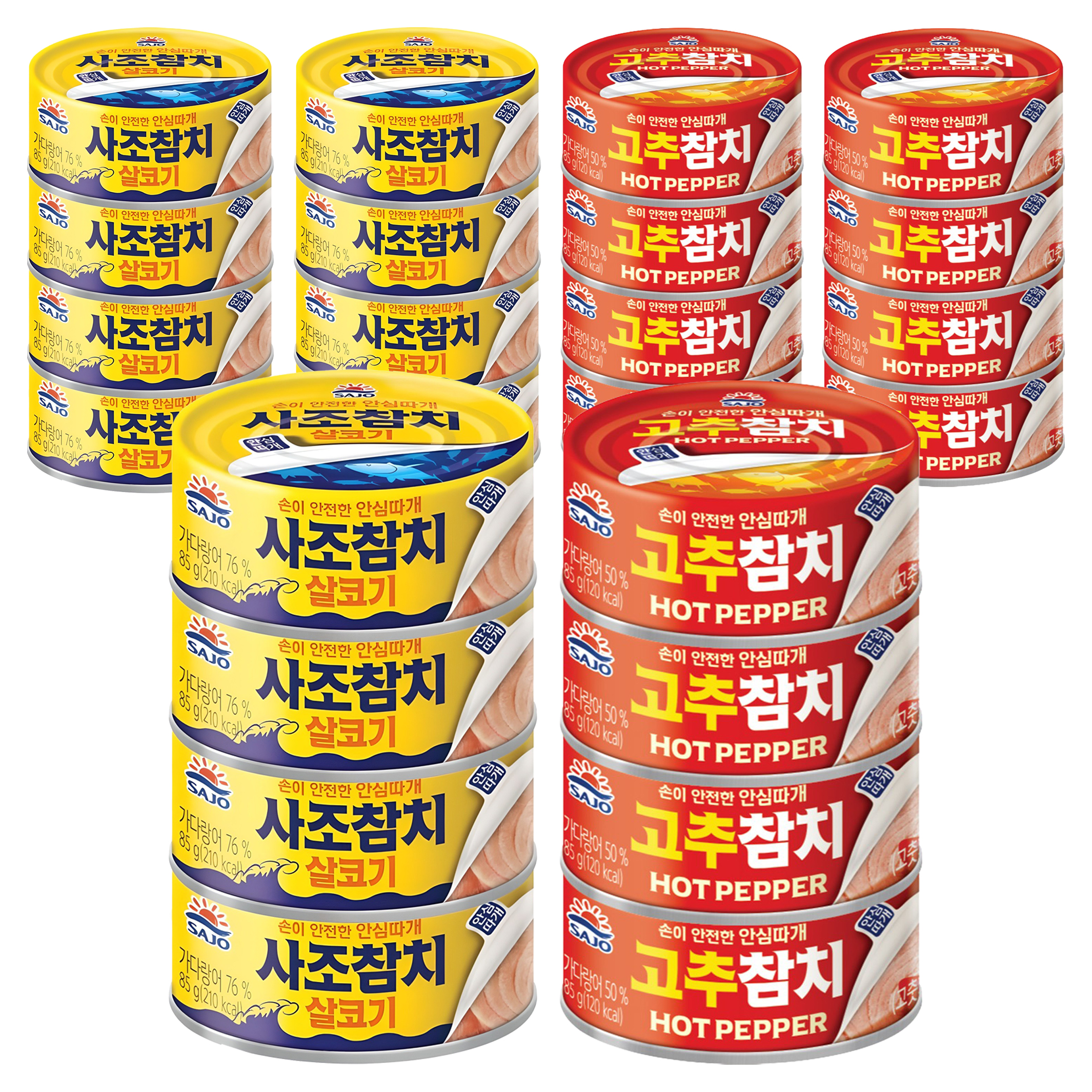 사조 살코기참치 85g 12p + 고추참치 85g 12p, 85g, 1세트