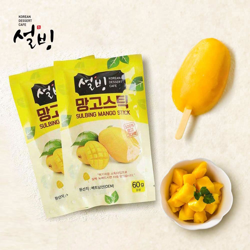 설빙 프리미엄 디저트 망고스틱 60g 30개