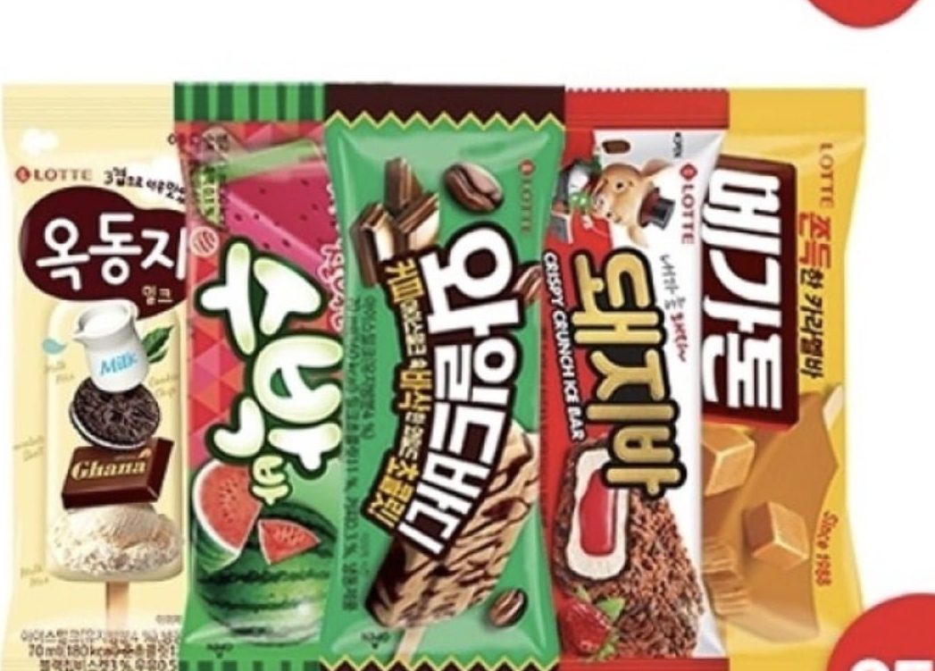 롯데 베스트 아이스크림 스틱 바 대용량 35개 삼성, 비씨