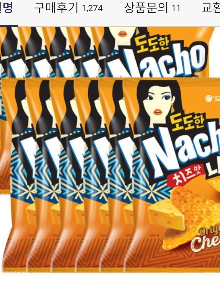 도도한나쵸 오리지널 치즈맛 92g 12입