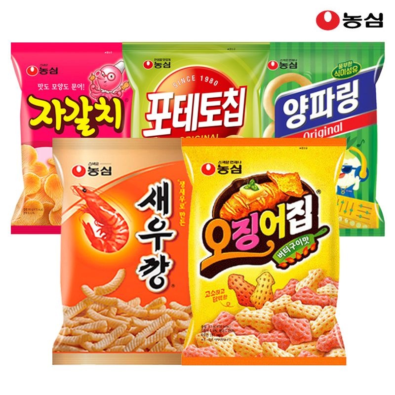 농심 스낵 4종 세트