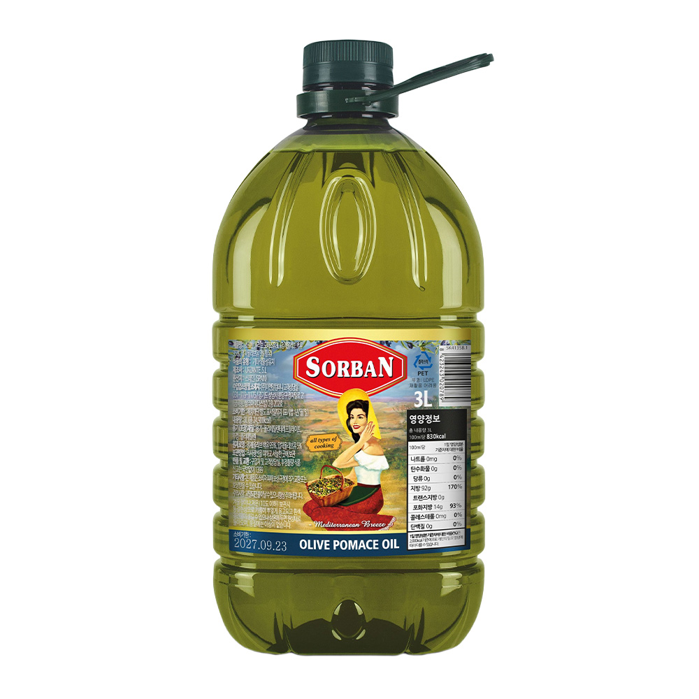 소르반 올리브오일 포마스 3L