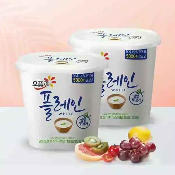 요플레 플레인 900g 2개
