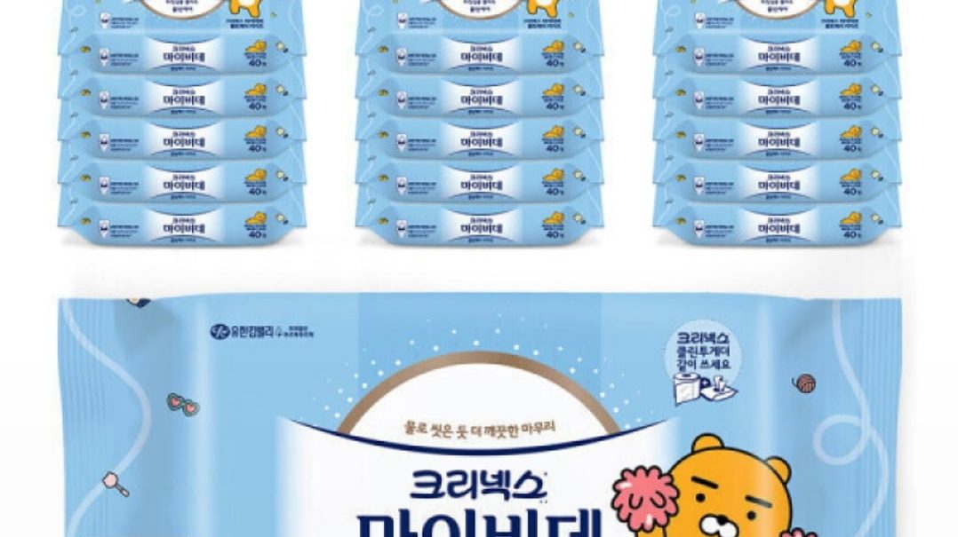 크리넥스 마이비데 클린케어 카카오 40매 x16팩
