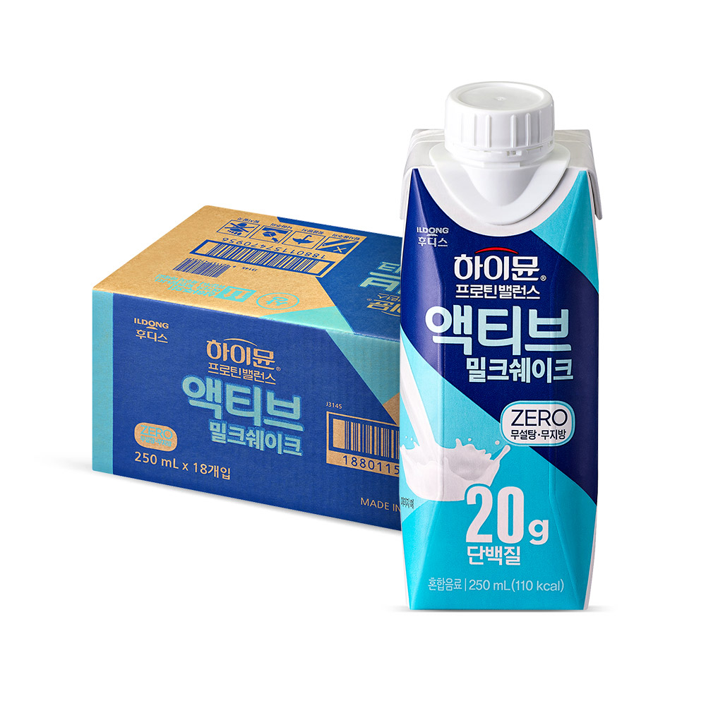 하이뮨 프로틴 밸런스 액티브 제로 250ml 18개