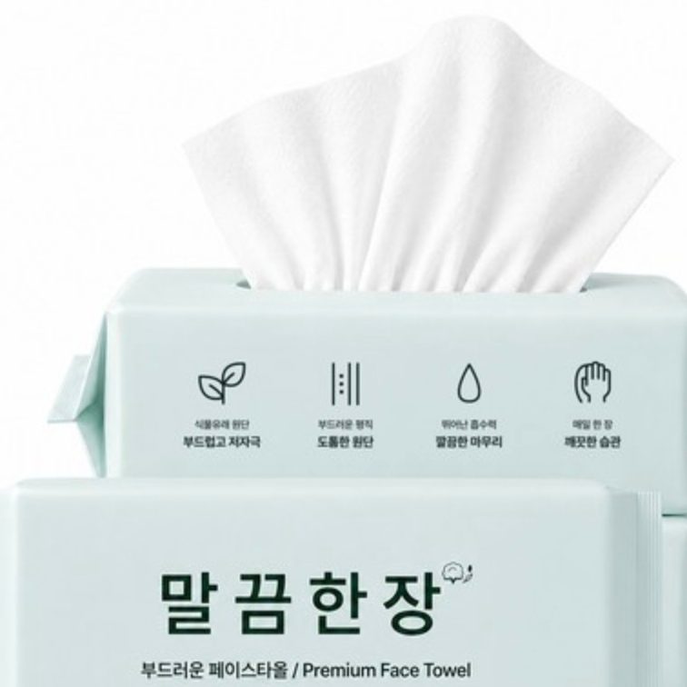 일회용 페이스타올 100매 3팩