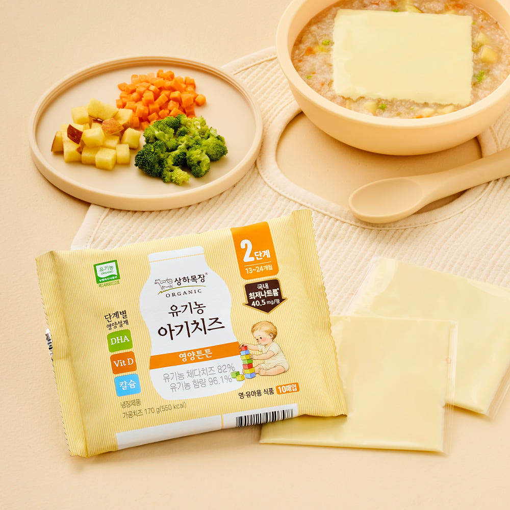 매일유업 상하목장 STEP2 유기농 치즈 60매