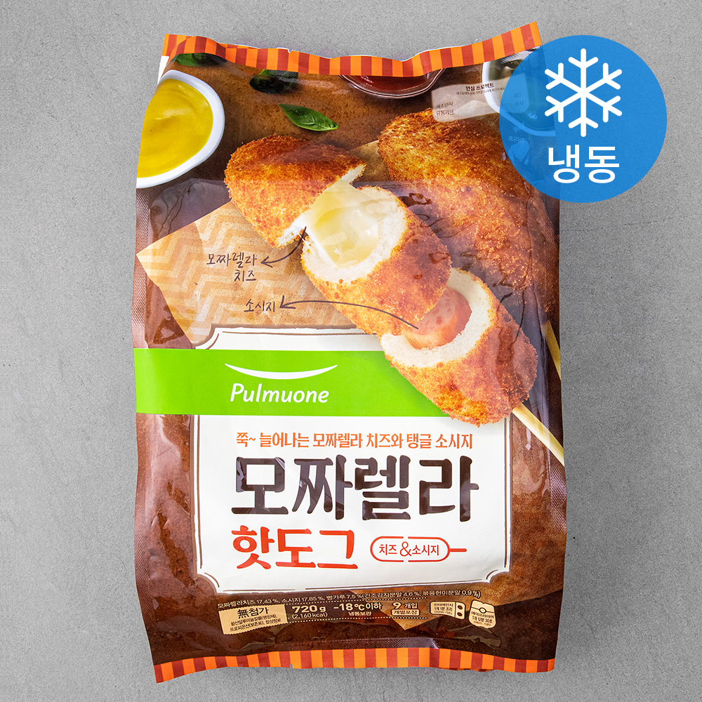 풀무원 모짜렐라 핫도그 80g, 9개
