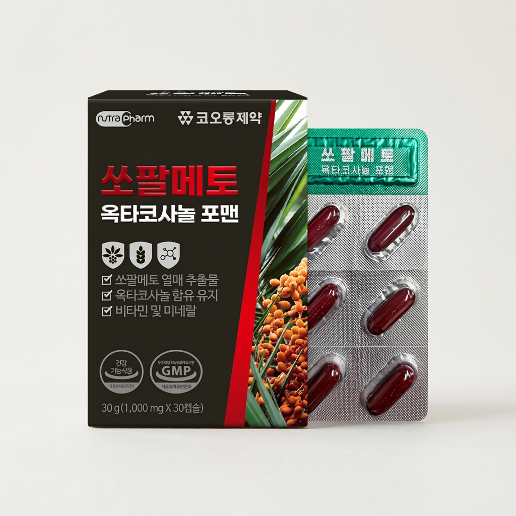 코오롱제약 쏘팔메토 옥타코사놀 포맨, 1000mg, 30캡슐, 6박스