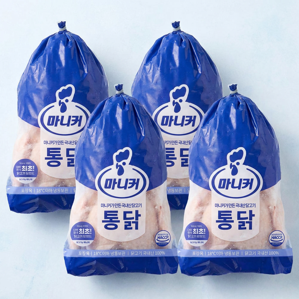 마니커 통닭 55호, 530g, 4개