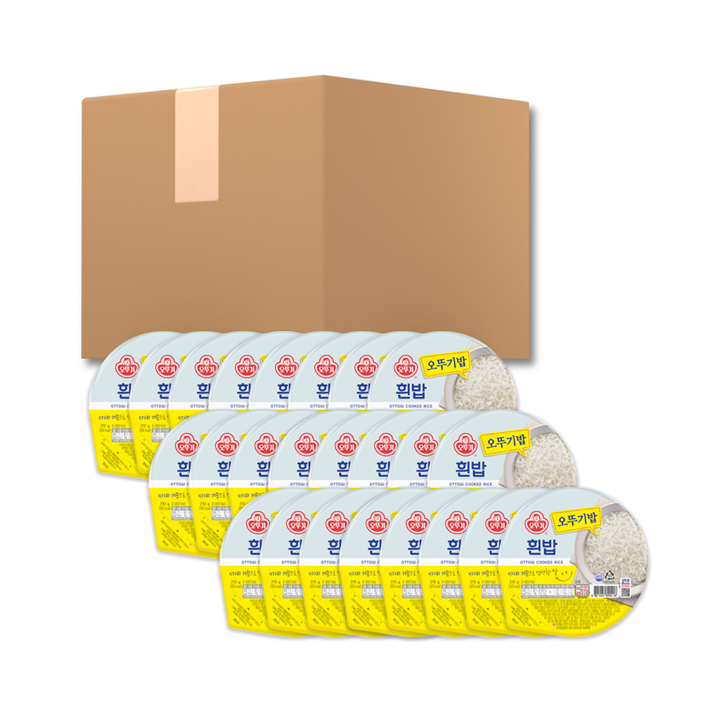 오뚜기 오뚜기밥 흰밥, 210g, 24개