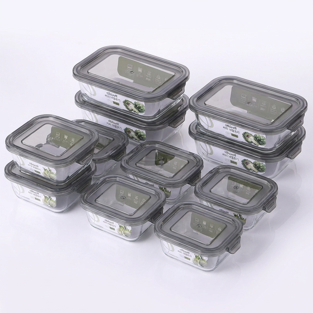 쉬젤 아티 내열유리 혼합 10종 세트, 320ml 3개 + 400ml 3개 + 520ml 2개 + 640ml 2개, 1세트