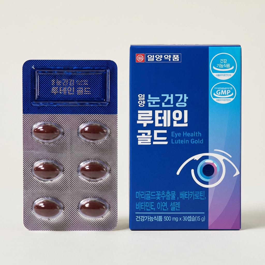 일양약품 눈건강 루테인 골드, 500mg, 30캡슐, 3박스