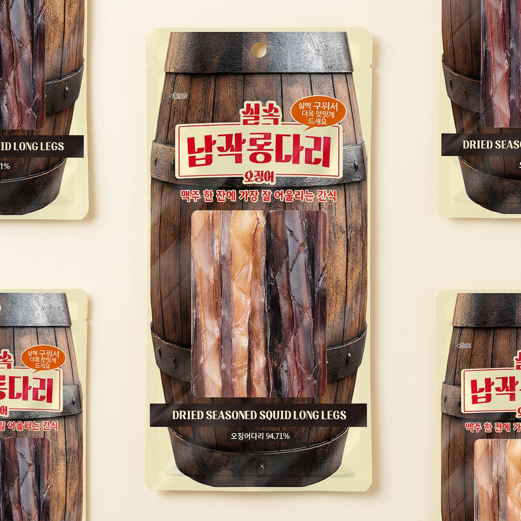 실속 납작롱다리 오징어, 18g, 10개