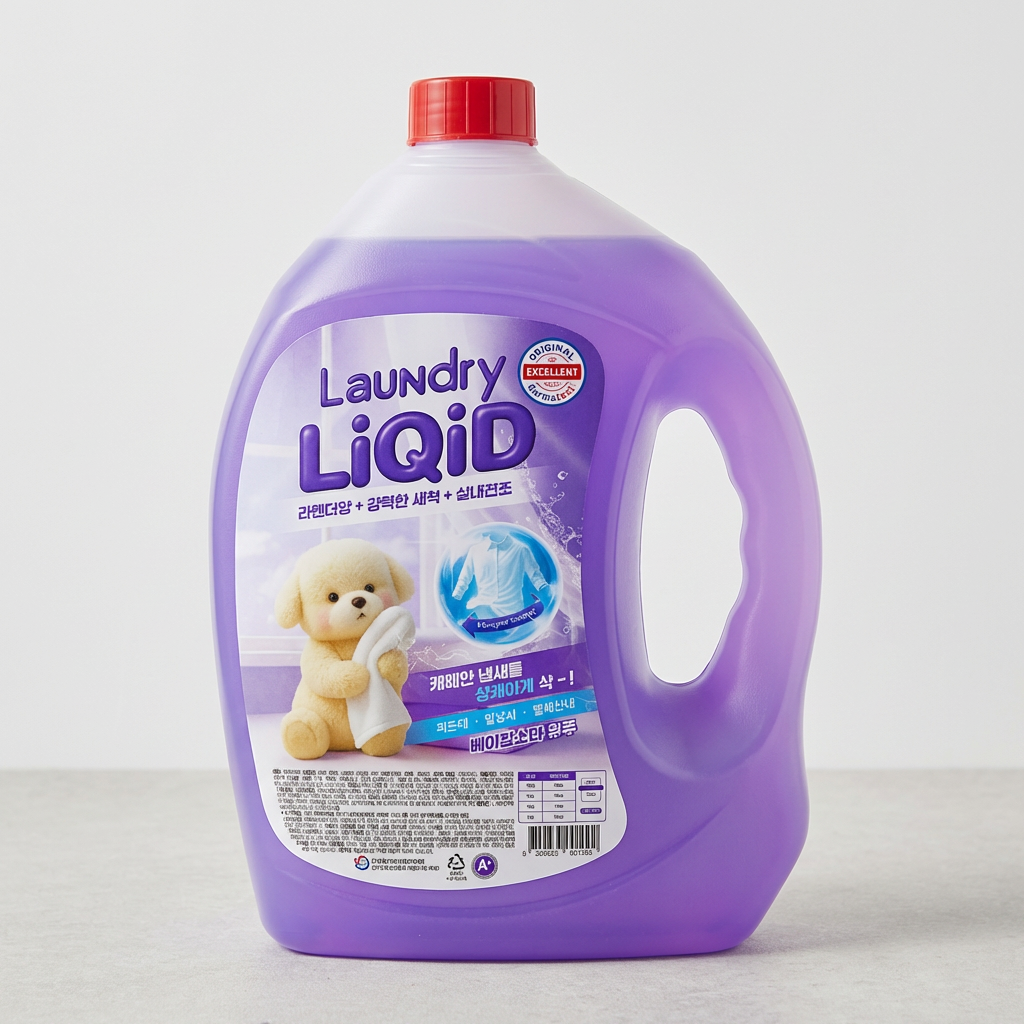 리퀴드 고농축 라벤더 세탁세제, 2.5L, 4개