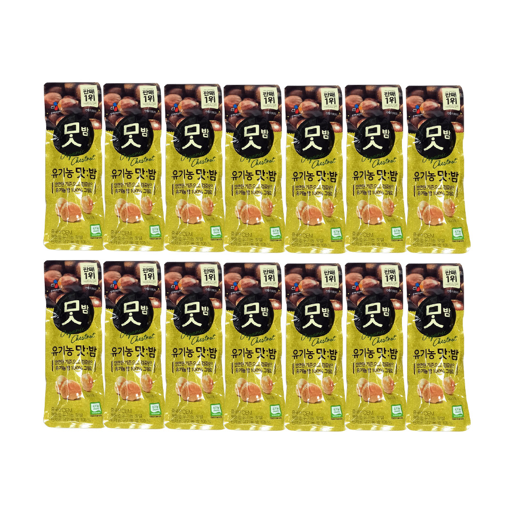 씨제이 유기농 맛밤, 42g, 21개