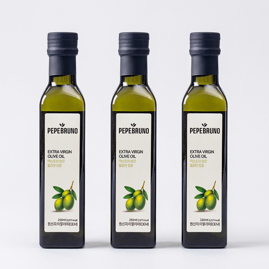 페페브루노 엑스트라버진 올리브오일, 250ml, 3개