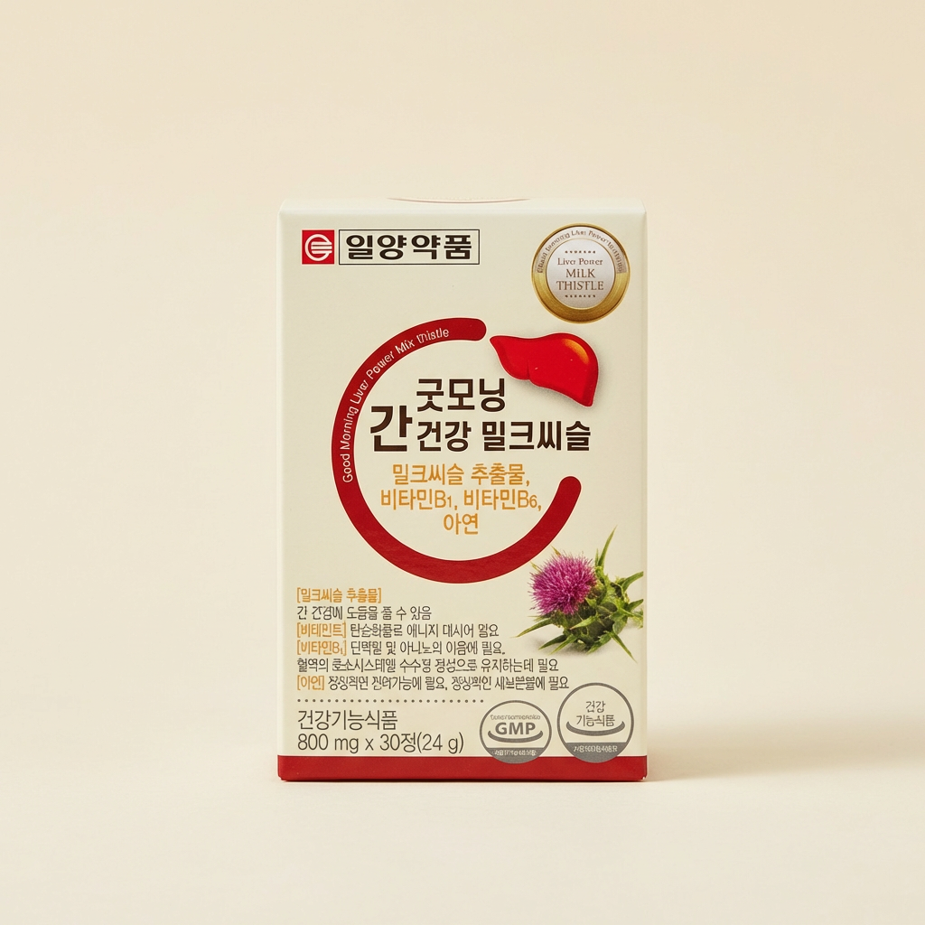 일양약품 굿모닝 간건강 밀크씨슬, 800mg, 30정, 6박스