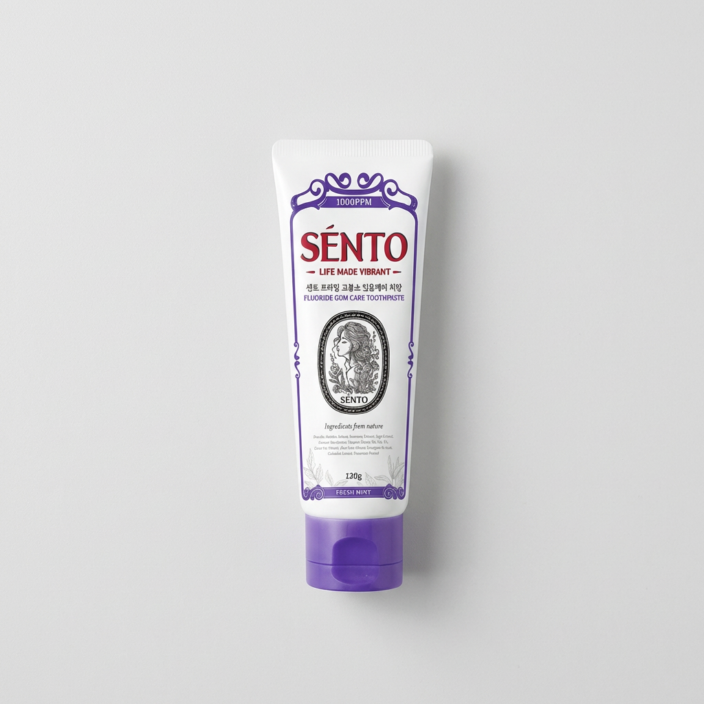 센토 프라임 고불소 잇몸케어 치약 프레쉬민트, 120g, 4개