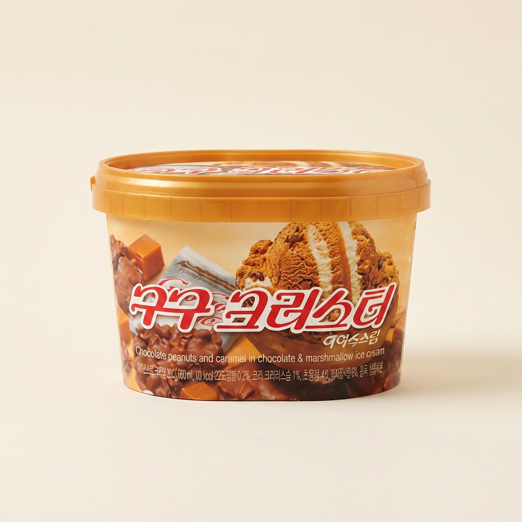 롯데제과 구구 크러스터 홈, 660ml, 3개