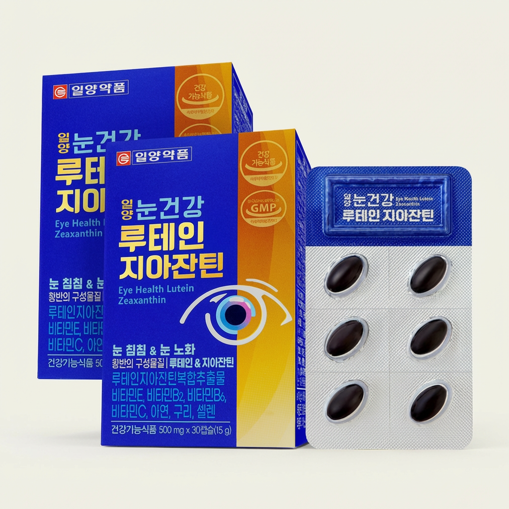 일양약품 일양 눈건강 루테인 지아잔틴, 500mg, 30캡슐, 2박스
