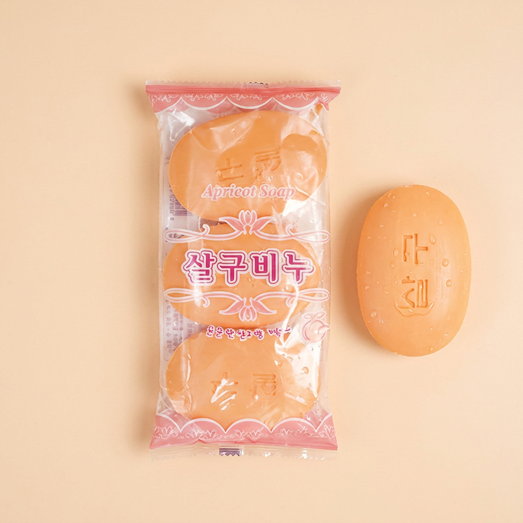 살구 화장 비누, 90g, 15개