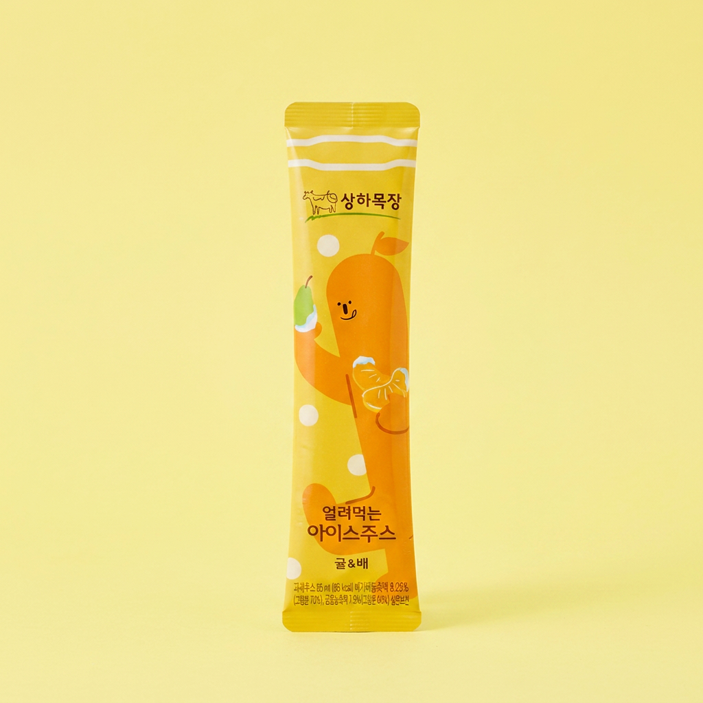 상하목장 얼려먹는 아이스주스 귤배, 85ml, 24개입