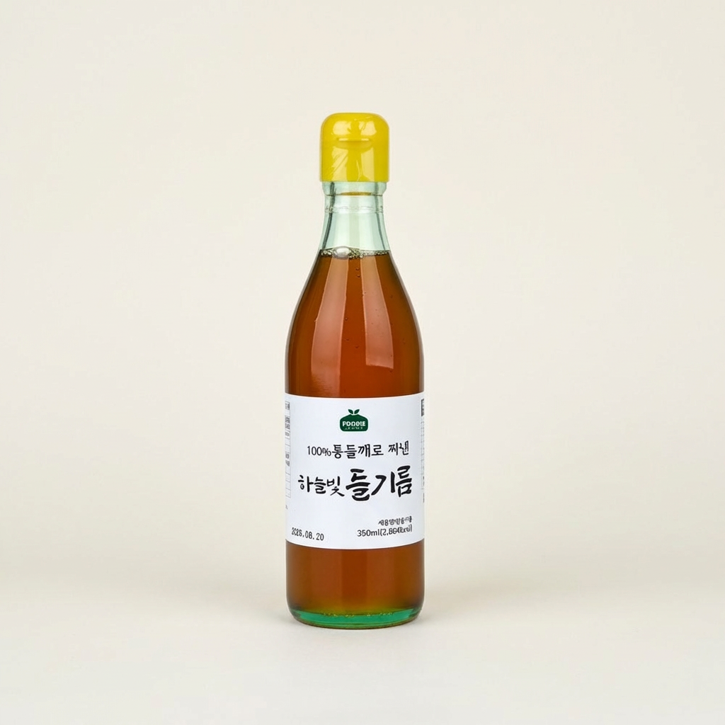 푸디헤븐 하늘빛 들기름, 350ml, 1병