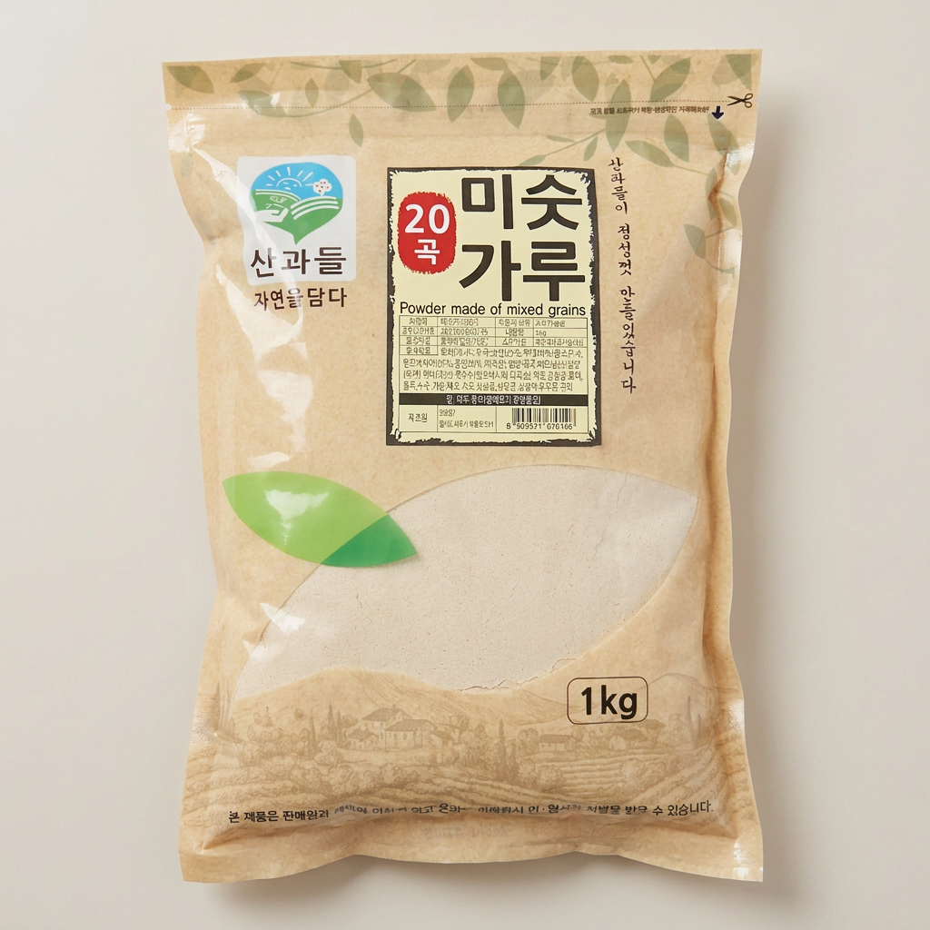 산과들,20곡미숫가루,1kg,1개