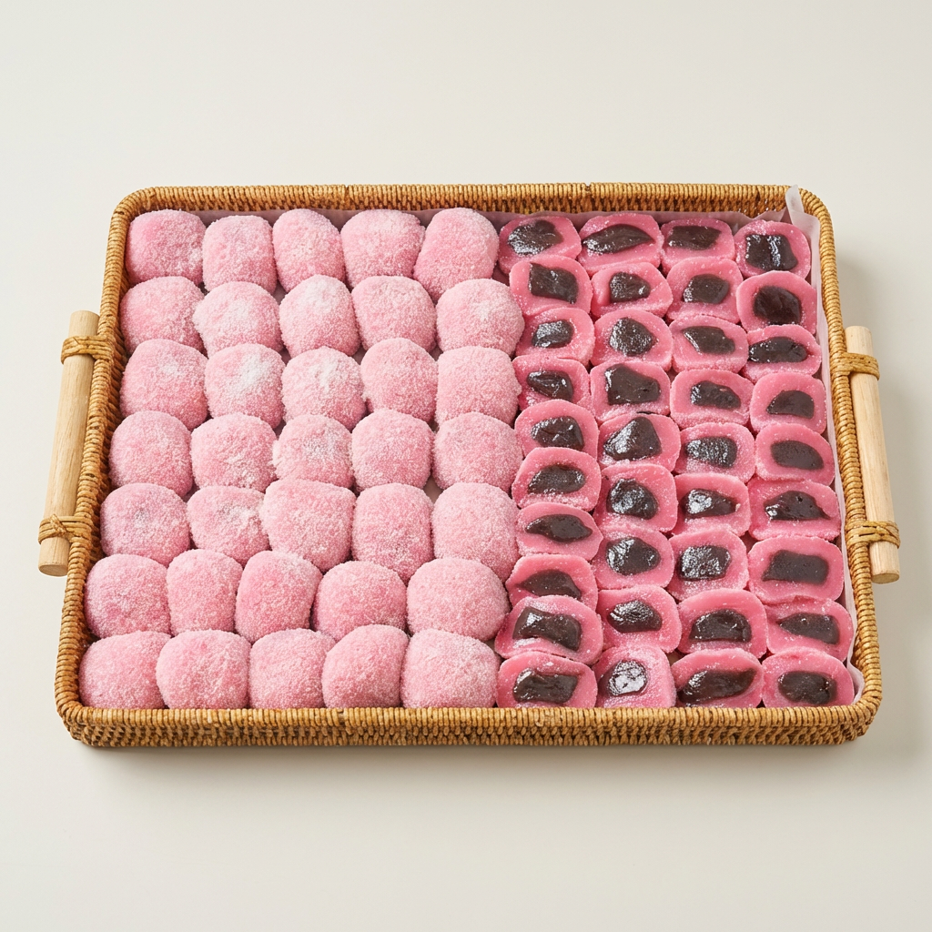 농가살리기 딸기색 찹쌀떡, 60g, 30개입, 1박스