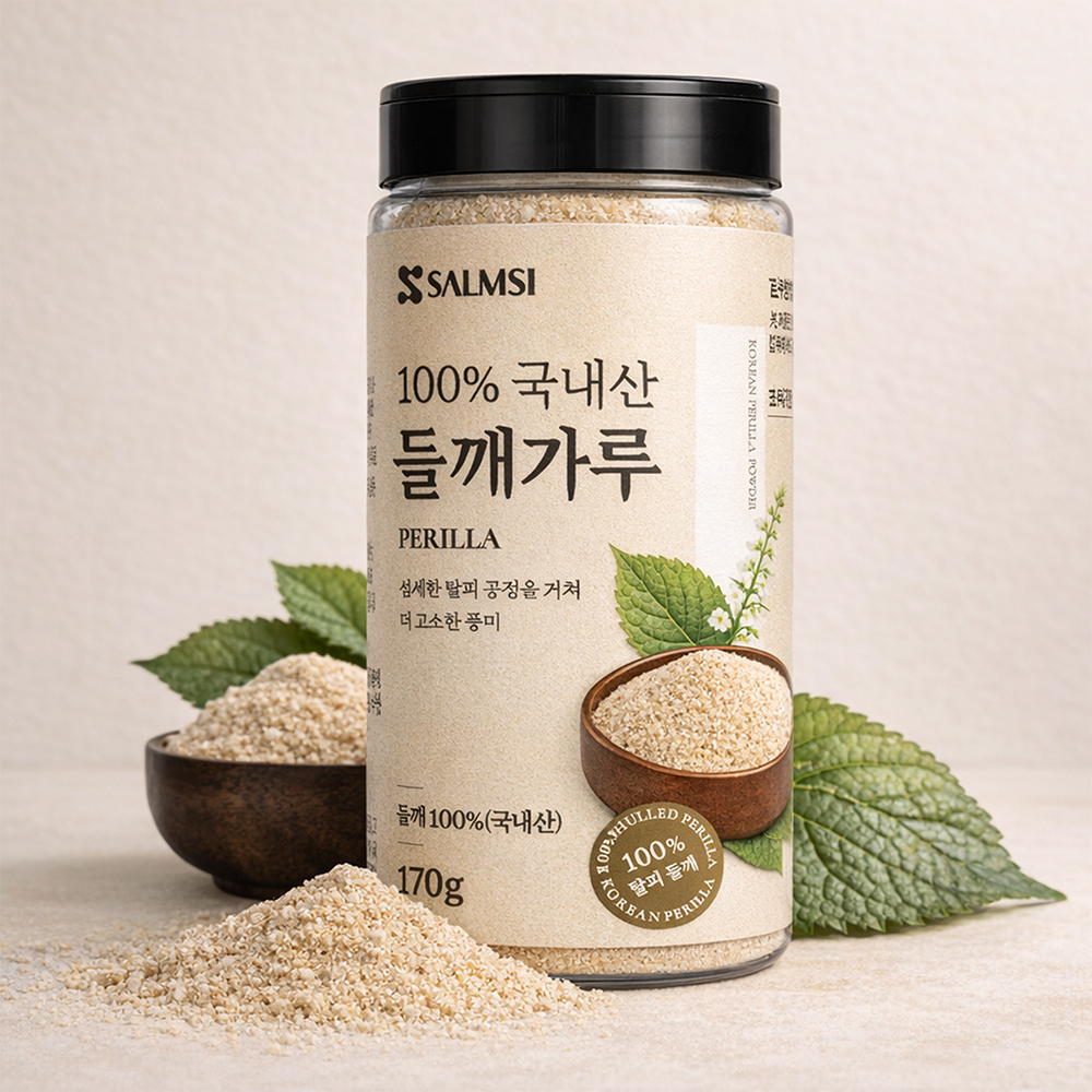 SALMSI 국내산 탈피 들깨가루, 170g, 2개