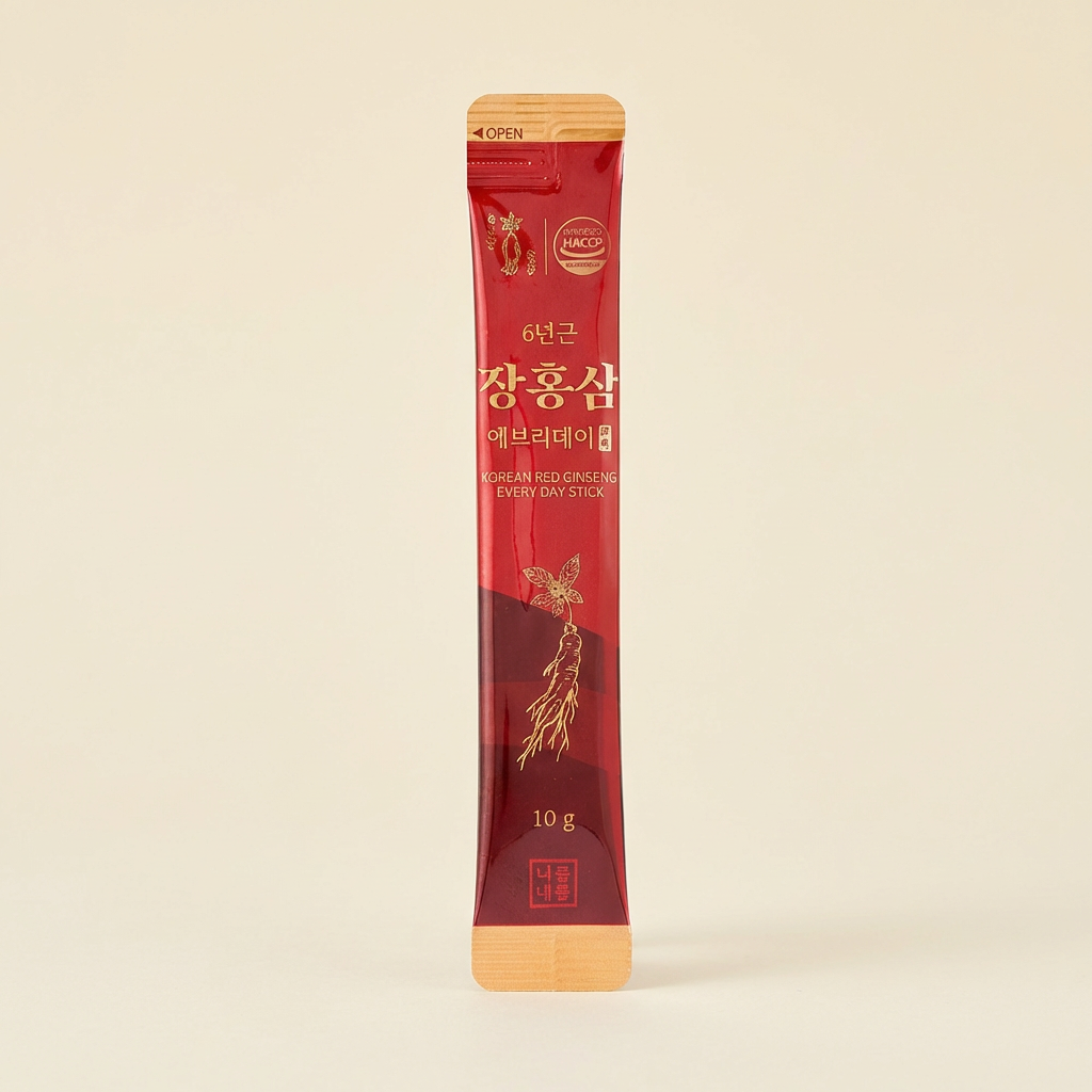 6년근 장홍삼 에브리데이 스틱, 실속형, 10g, 110포, 1팩