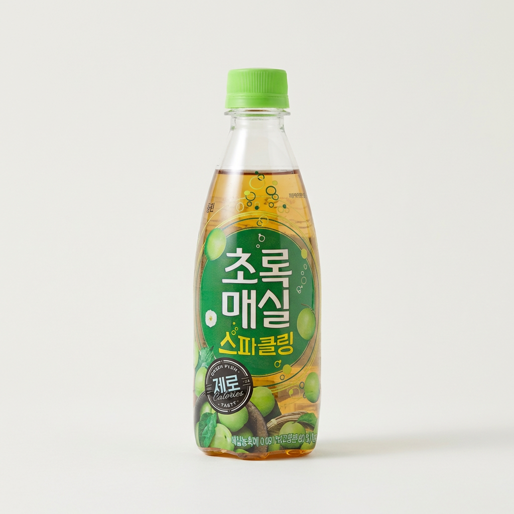 초록매실 스파클링 제로, 350ml, 40개