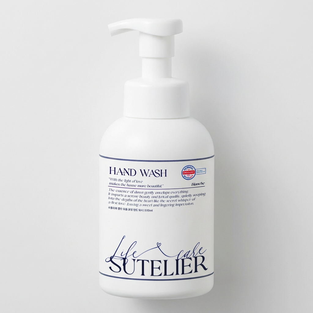 수뜰리에 클린 퍼퓸 포밍 핸드 워시, 블랑쉬향, 510ml, 1개